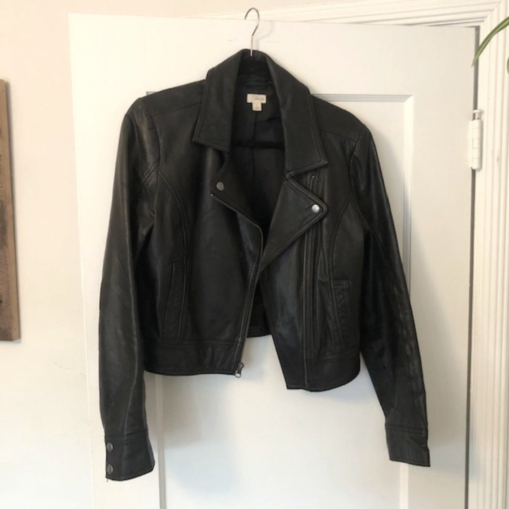 Frenchi Leather Moto Jacket
